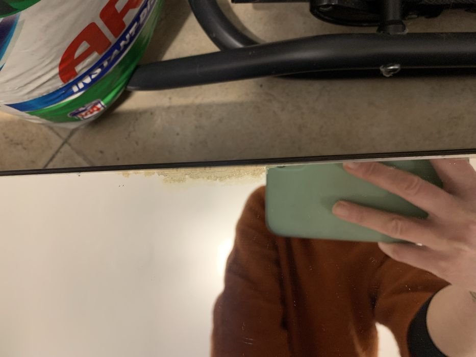 Dulap soldat baie cu oglinda lillangen ikea maro inchis ingust, BU S1