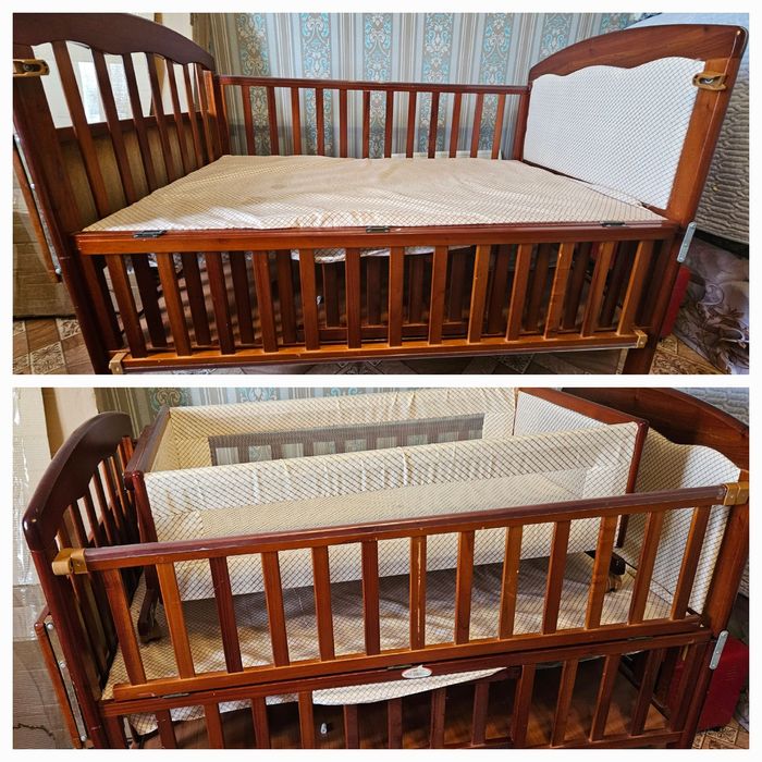 Детская кроватка с люлькой