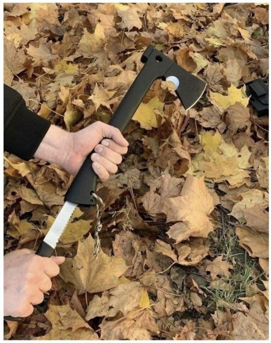 Руска туристическа мултифункционална брадва  5в1