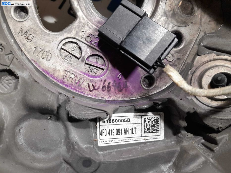 Volan Piele 4 Spite cu Comenzi Audi A6 C6 2004 - 2011 Cod 4F0419091AH [N0399]
