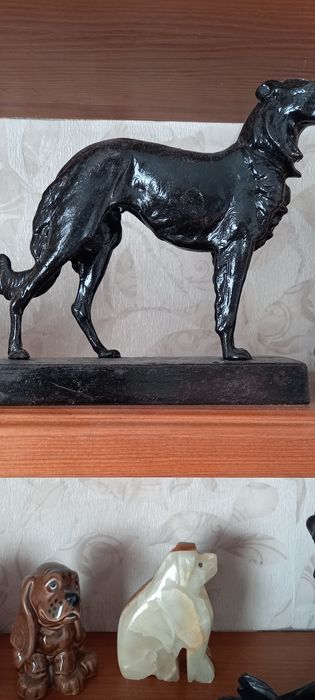 Статуэтка из силумина.Собака.Касли ,Фарфор