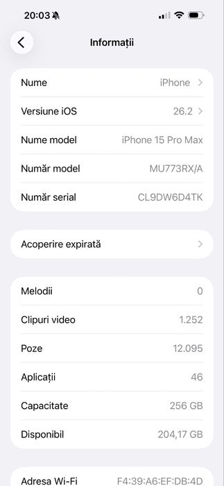 Iphone 15 pro max 256 ipecabil