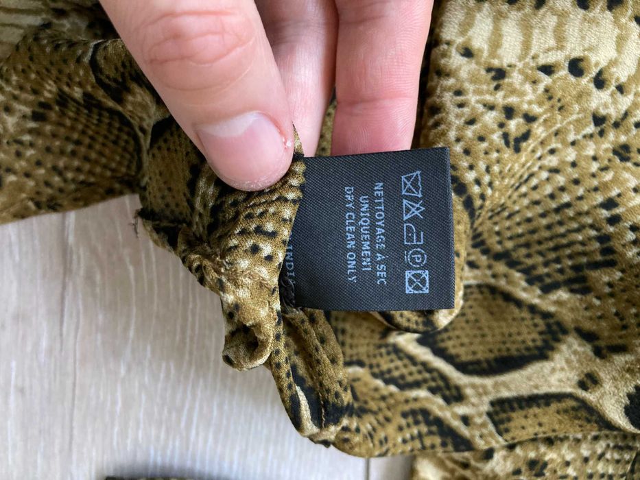 Isabel Marant ETOILE Snake Skin дамска тънка блуза блузка 100% вискоза размер 38