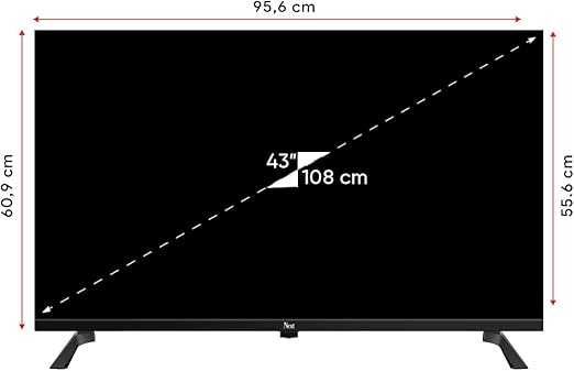 Нов led SMART frameless телевизор NEXT 43"