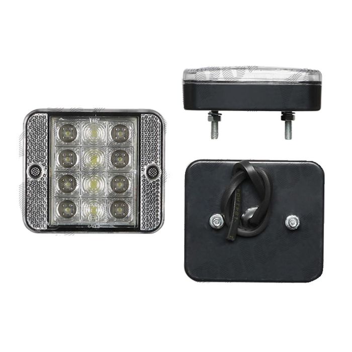 Lampa auto BestAutoVest pentru mers inapoi alba 12V cu Leduri partea dreapta/ stanga 12V leduri 87x74x26mm, 1 buc