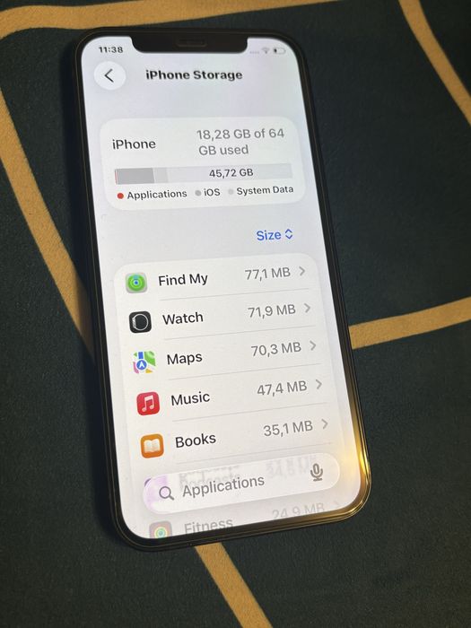 iPhone 12 Като нов черен цвят