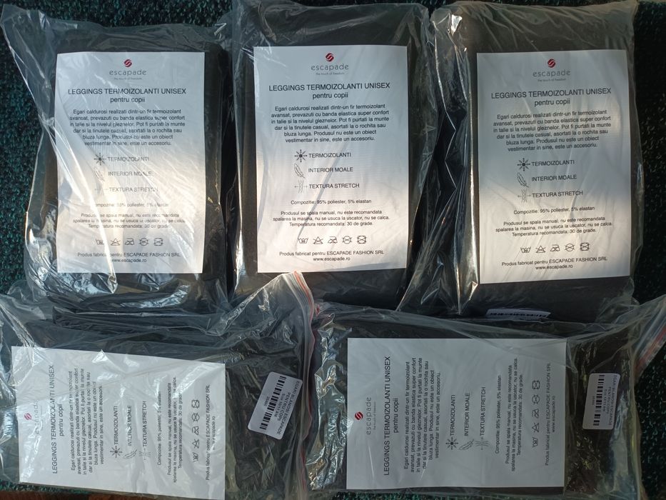 Egări blănoși termoizolanți unisex pentru copii de 10/11 și 12/13 ani