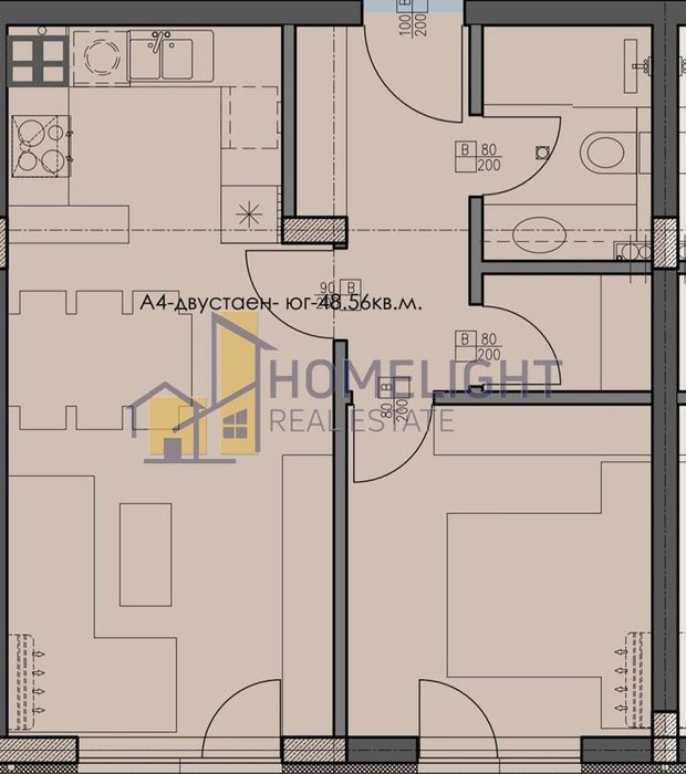 Продава се Двустаен апартамент в София, Малинова долина - 58 кв.м за 1121 €/кв.м - Снимка #4