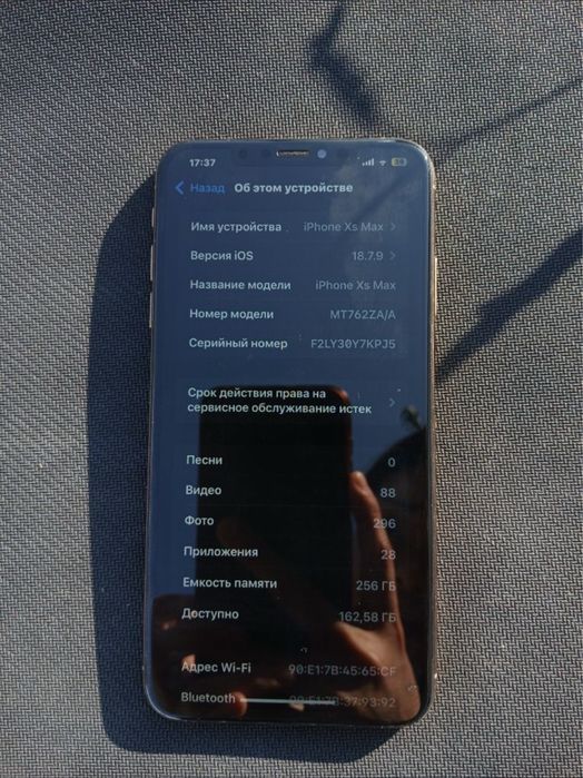 iphone xs max 256