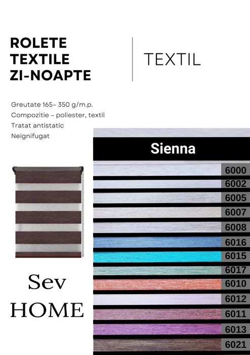 Rolete textile zi-noapte cu Montaj București