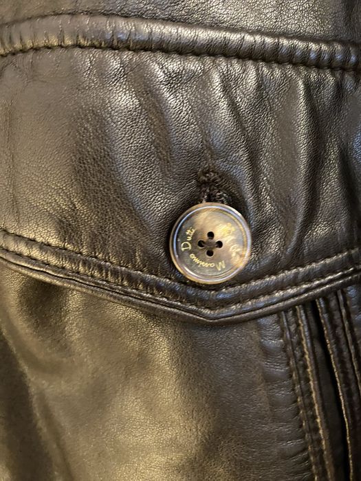 Geaca cu doua fete Massimo Dutti - din piele maro si din fas kaki