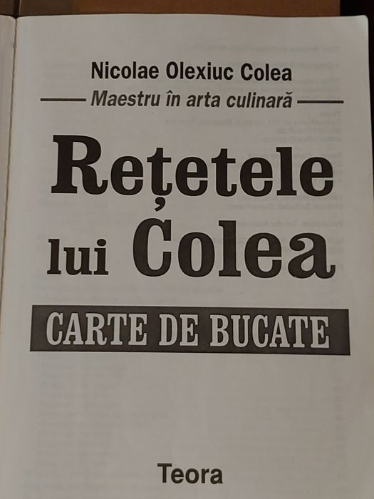 Rețetele lui Colea