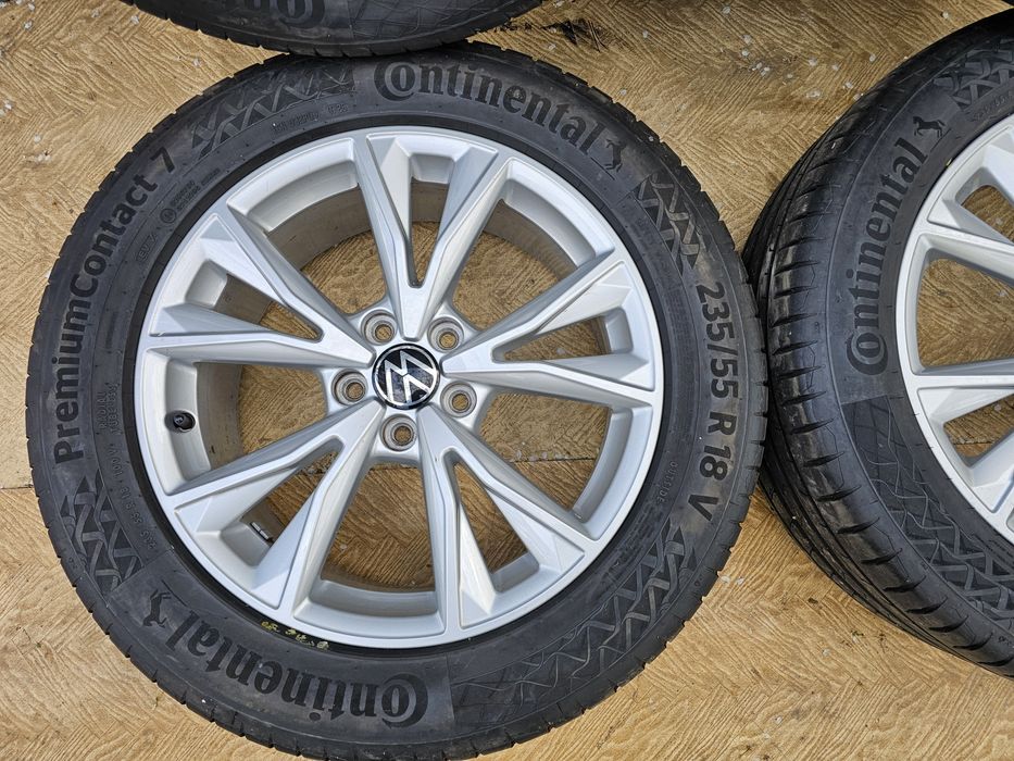 Jante aliaj 18" Skoda/Audi/Volkswagen cu anvelope 235/55/18 vara