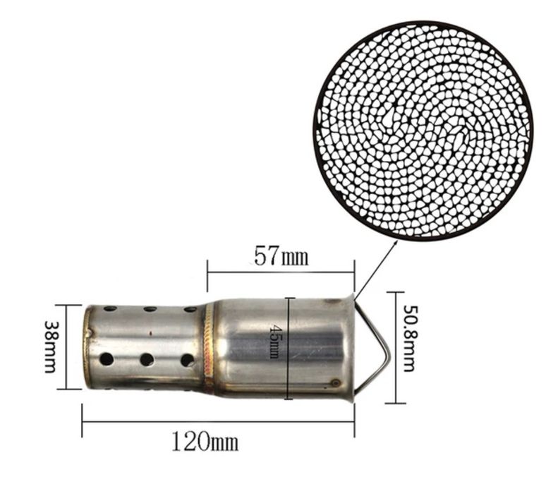 DB-Killer (заглушител) с катализатор, за Ауспух на мотоциклет.