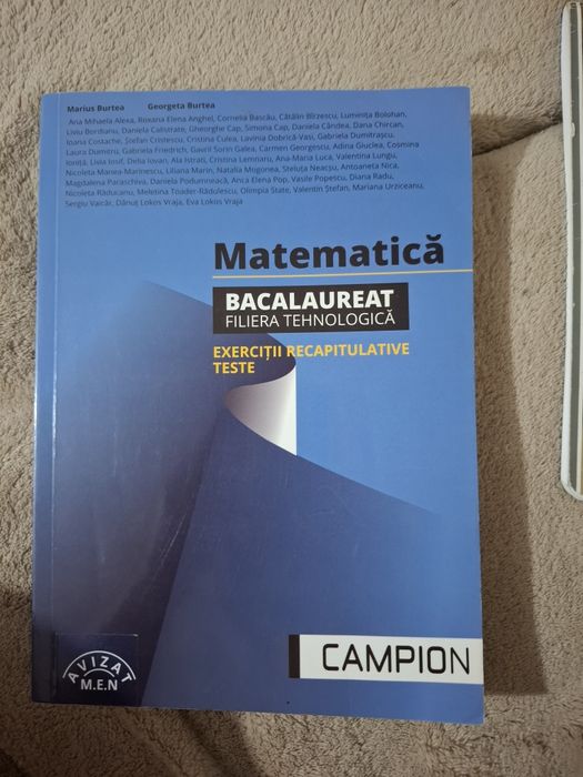 Culegere de matematica pentru Bacalaureat