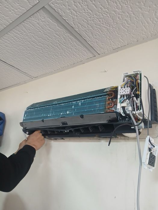 Кондиционер ўрнатиш /Konditsioner oʼrnatish, demontaj montaj yuvish (3