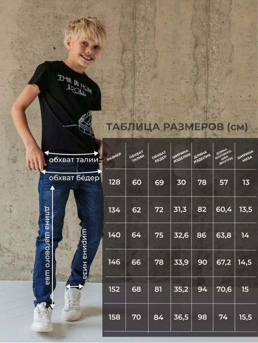 Джинсовые брюки на мальчика