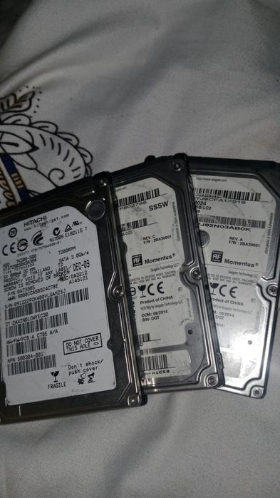 Продам жостки диски разного объема памяти