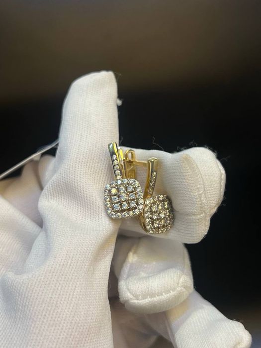 Золото 585  Серьги