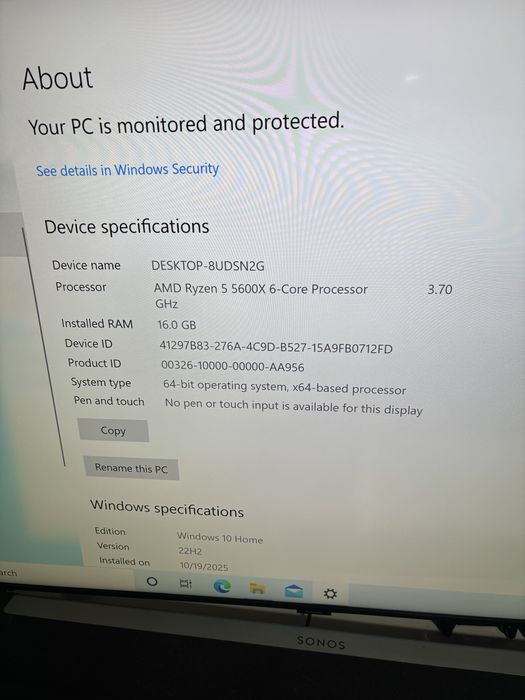 Calculator / Pc Gaming• Ryzen 5-5600X • GTX 1660Ti• SSD 1Tb• 16gb ram