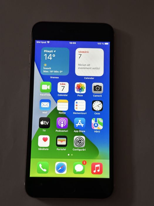 Iphone 6 s in stare foarte buna fara cont si liber de retea.