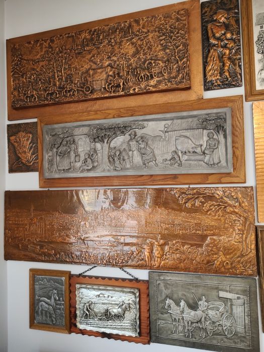 Lot 17 tablouri cupru și zinc doar 3500 de lei