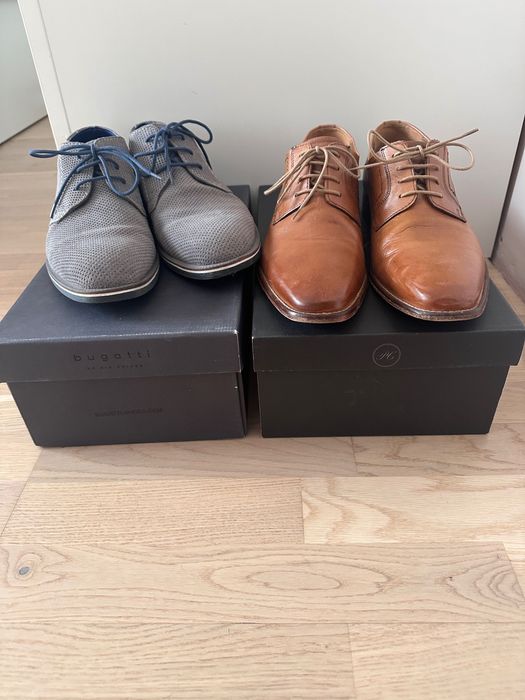 Мъжки кожени обувки Bugatti