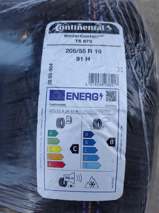 НОВИ зимни гуми CONTINENTAL WinterContact TS 870 205/55 R16 91H DOT 4425