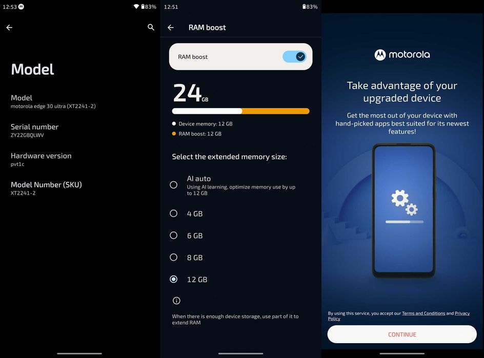 Motorola Edge 30 Ultra XT2241-2, 12+256GB, Interstellar Black