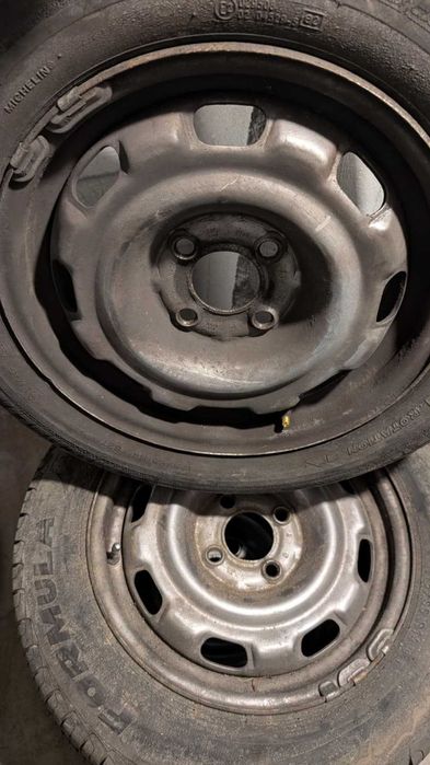 Set jante aliaj R14 + jante tablă R14 – 4x100 – stare bună