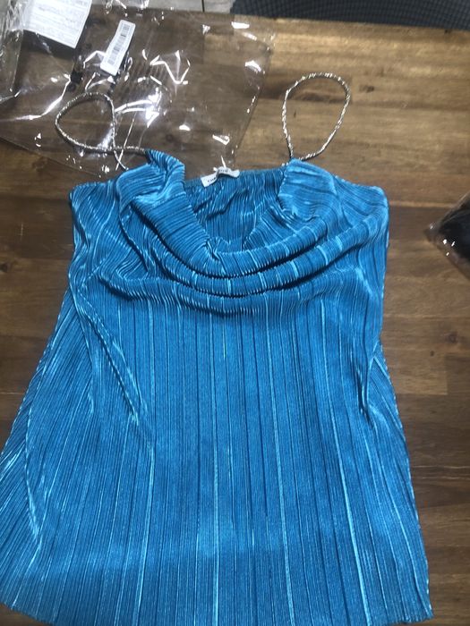 Vand Top elegant turcoaz