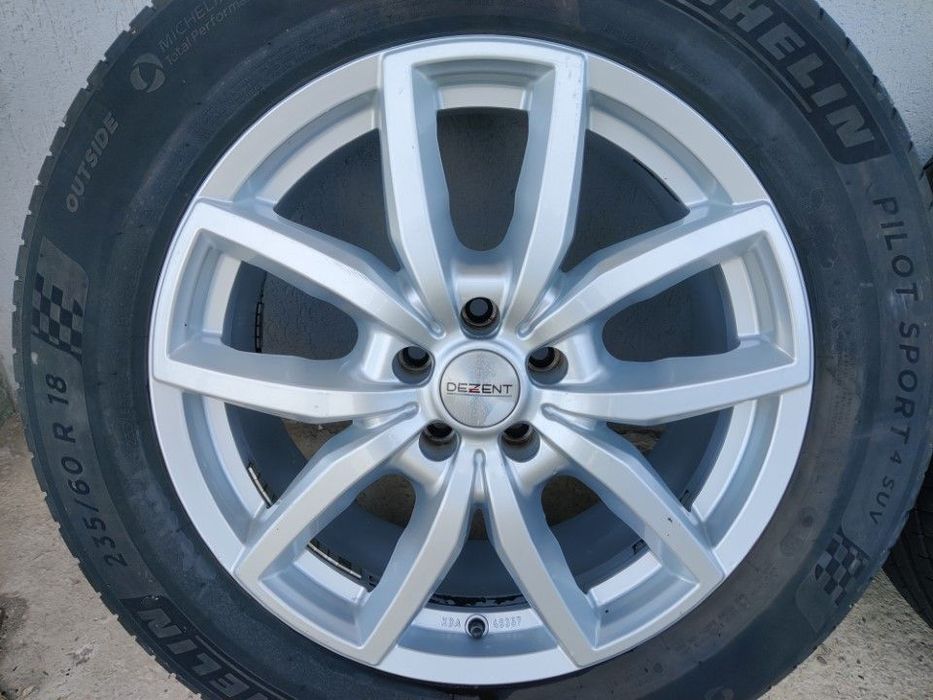 Jante DEZENT 18″ 5×108 Volvo XC90 XC70 anvelope vara 235/60R18 Michelin KBA 49357