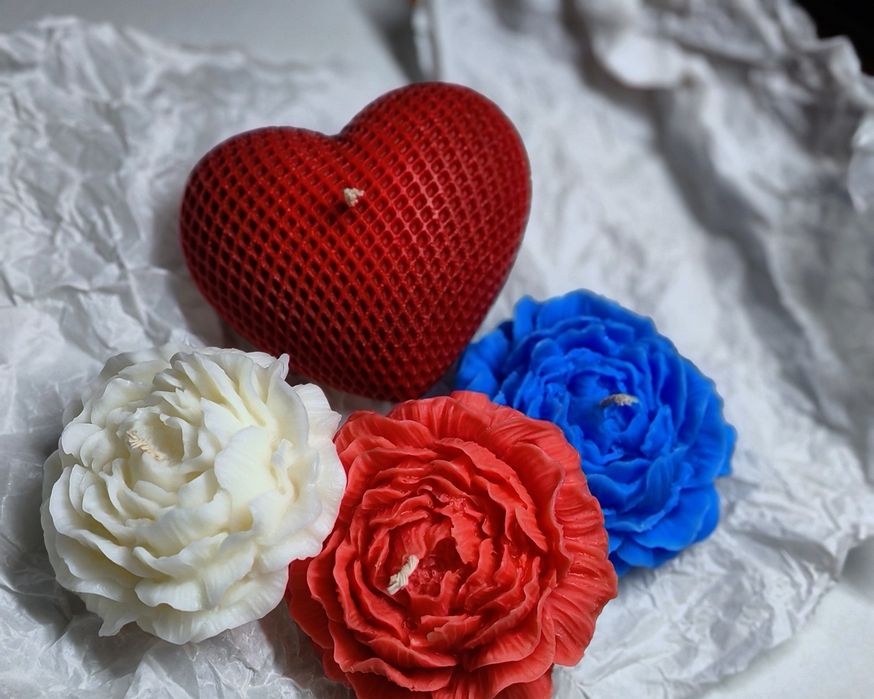 Арома свечи в виде сердца