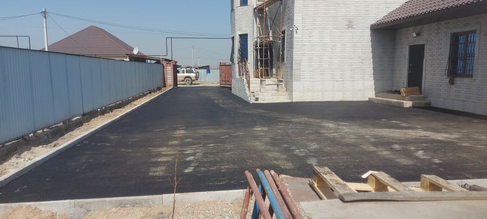 Асфальтирование качественно. Асфальт