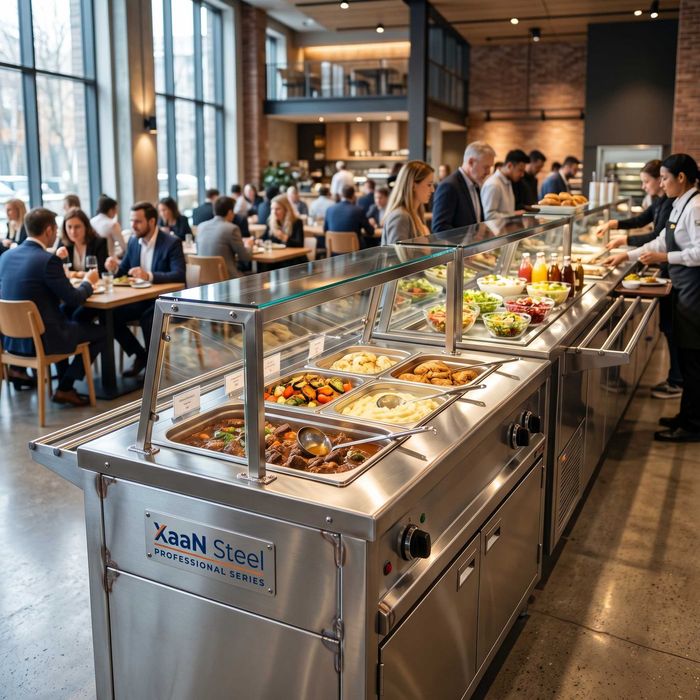 Ovqat tarqatish liniyasi (Nerjaveyka) — XaaN Steel Professional