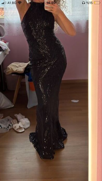 Черна официална рокля