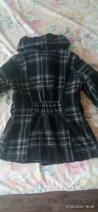 Карирано палто р. М