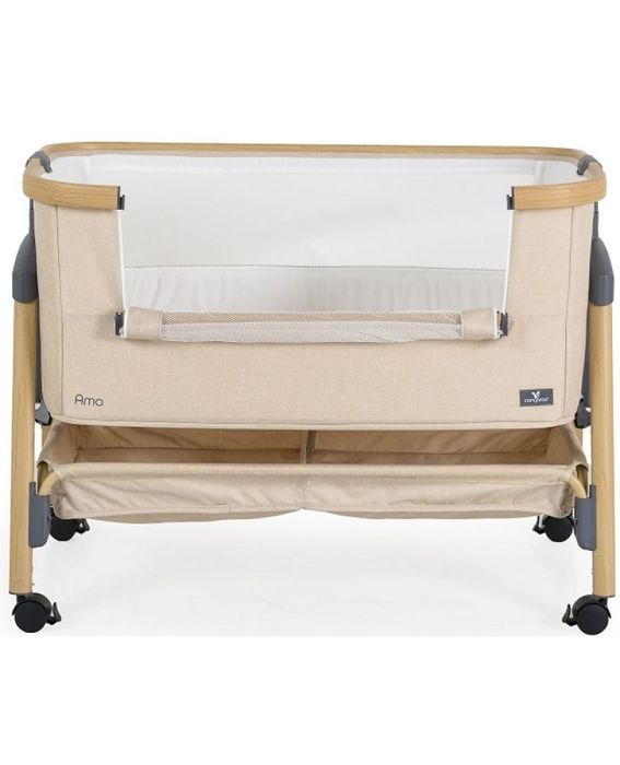 Бебешка кошара с подвижна преграда Cangaroo - Amo, бежова
