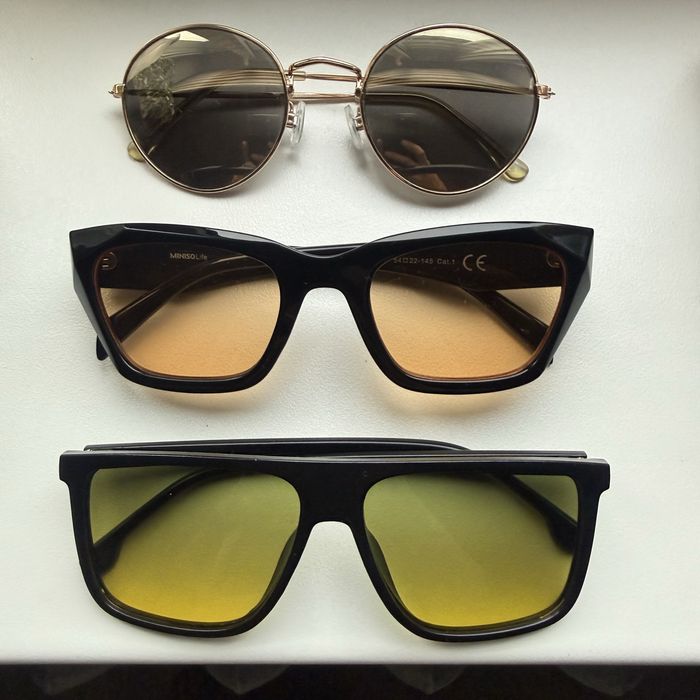 Очки по 500тг. H&M, Miniso