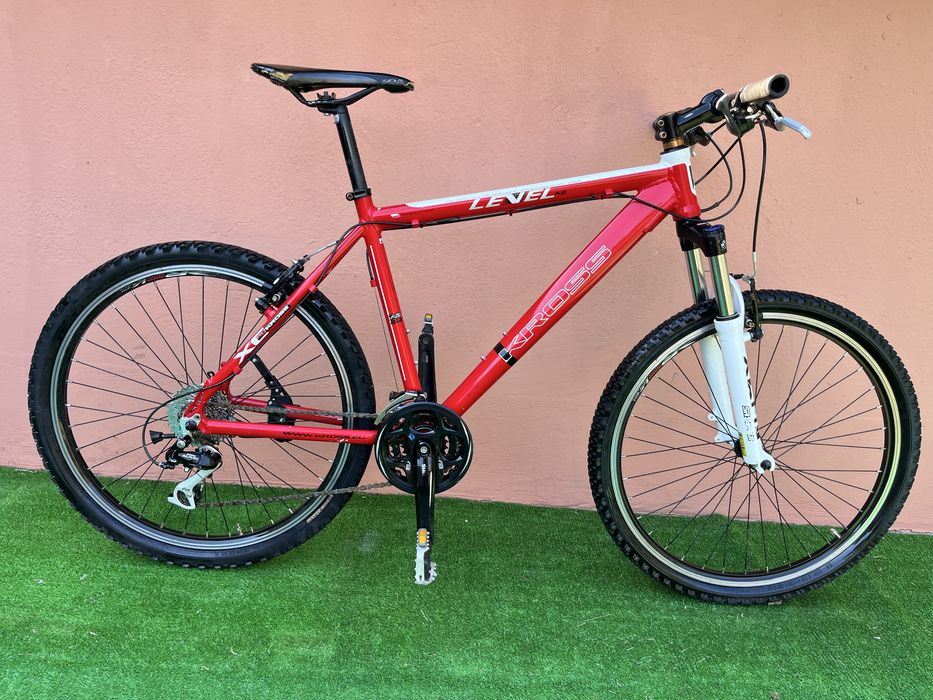 Като Нов Алуминиев Велосипед KROSS LEVEL 26цола 8х3 Внос Германия