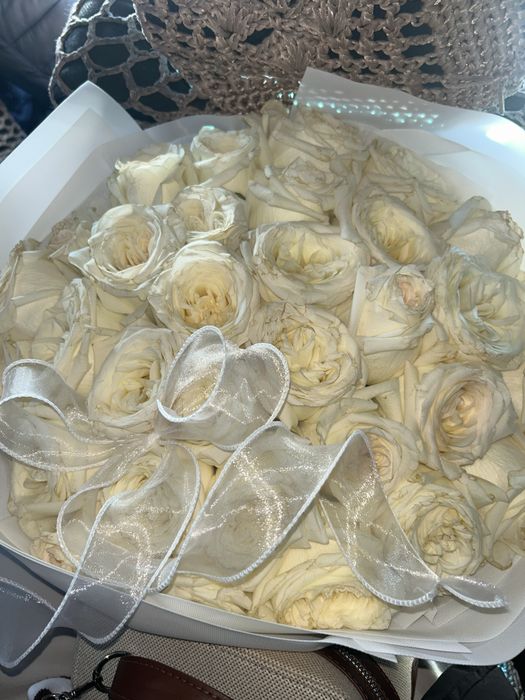 цветы белый 31штук