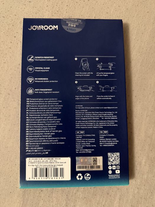 Folie full screen iPhone 17 pro JOYROOM 9H