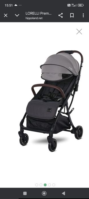 Бебешка лятна количка "Lorelli - Minori" , цвят Grey GASPER