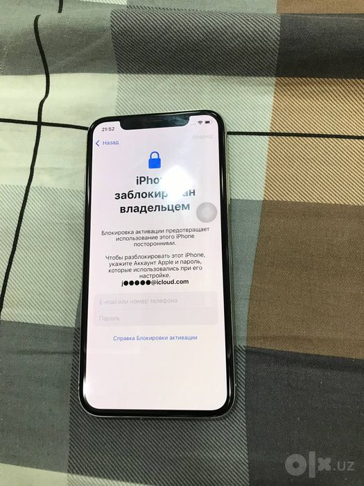 Продам iPhone X iCloud blocked