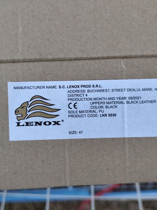 Продавам нови обувки номер 47 от естествена кожа Lenox.