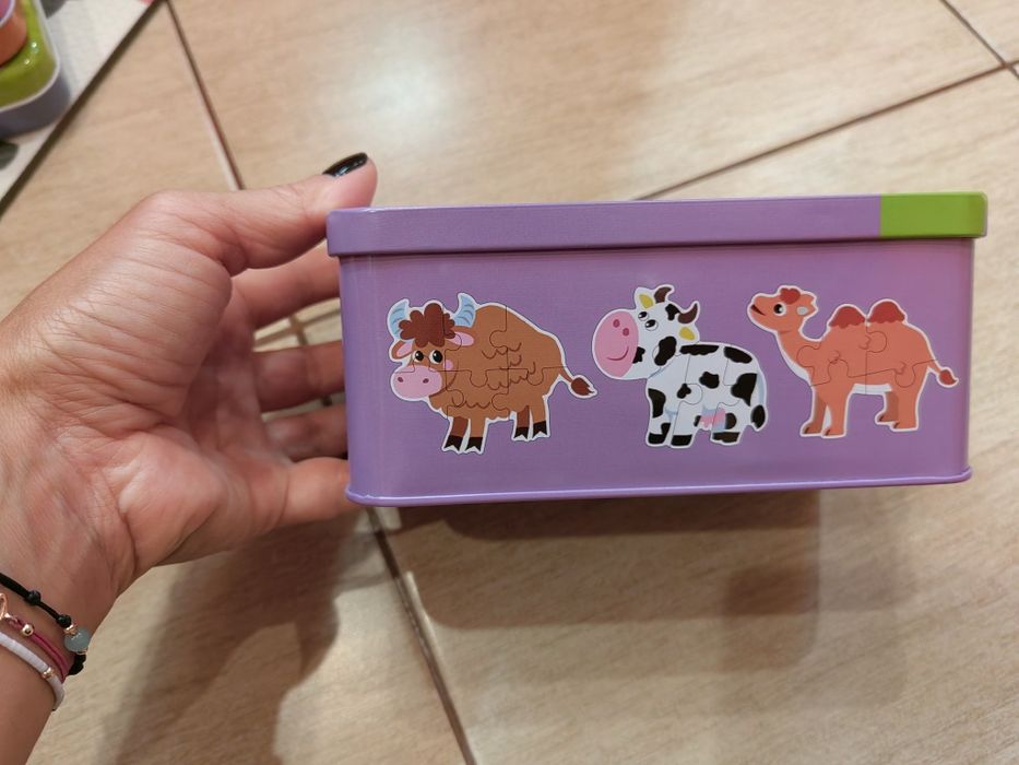 Пъзели в метална кутия КАТО НОВИ!!!