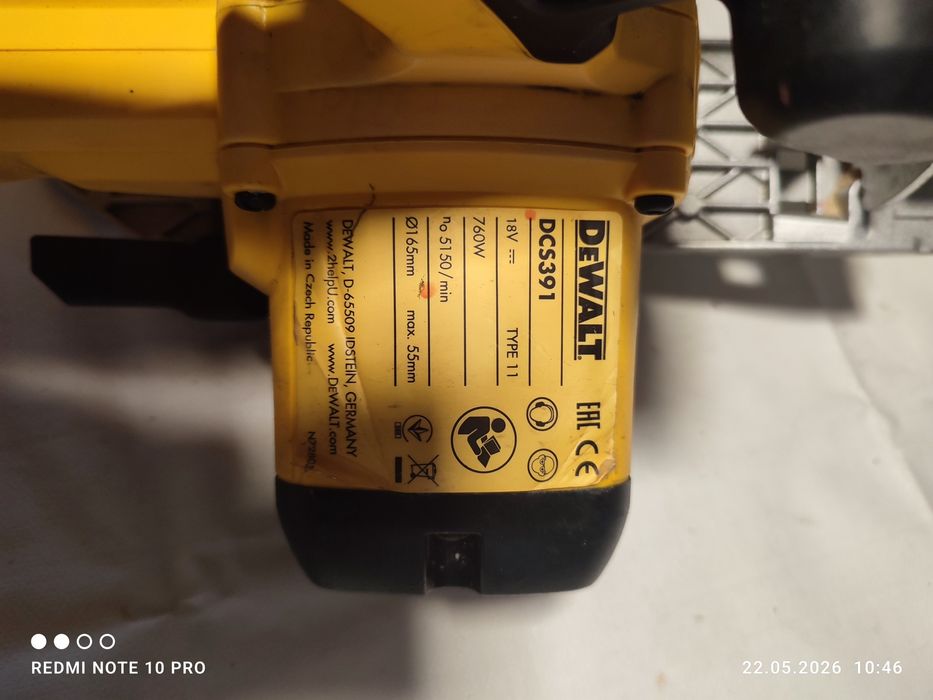 Circular Dewalt dcs 391
