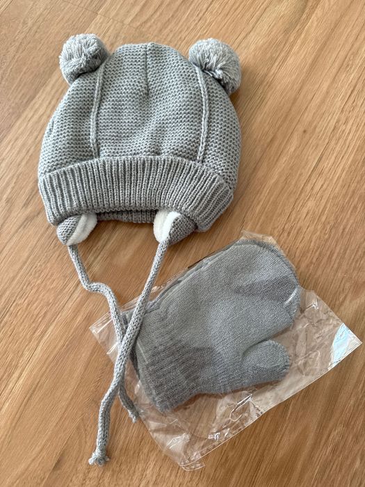 Шапка варежки детские