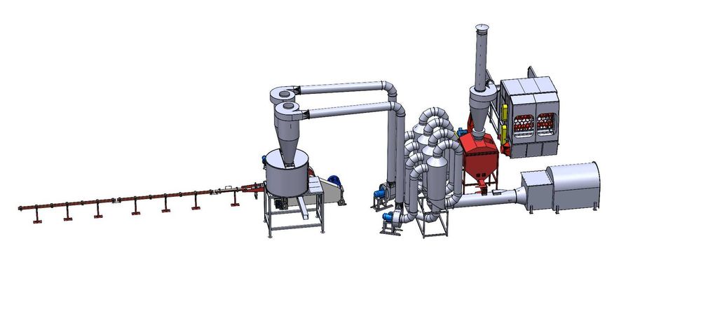 Linie brichetare rapita-paie producere brichete 400-500 kg/ora