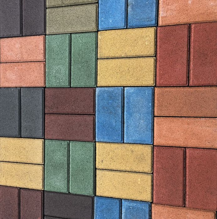 Брусчатка кирпичик, ланд хаус, старый город